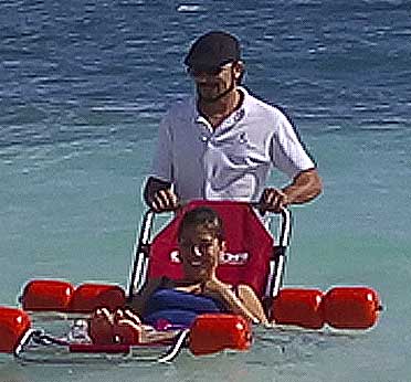 Floating Amphibious Chair - For Handicap Travelers