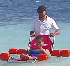 Floating Beach Chair For Handicap Travelers
