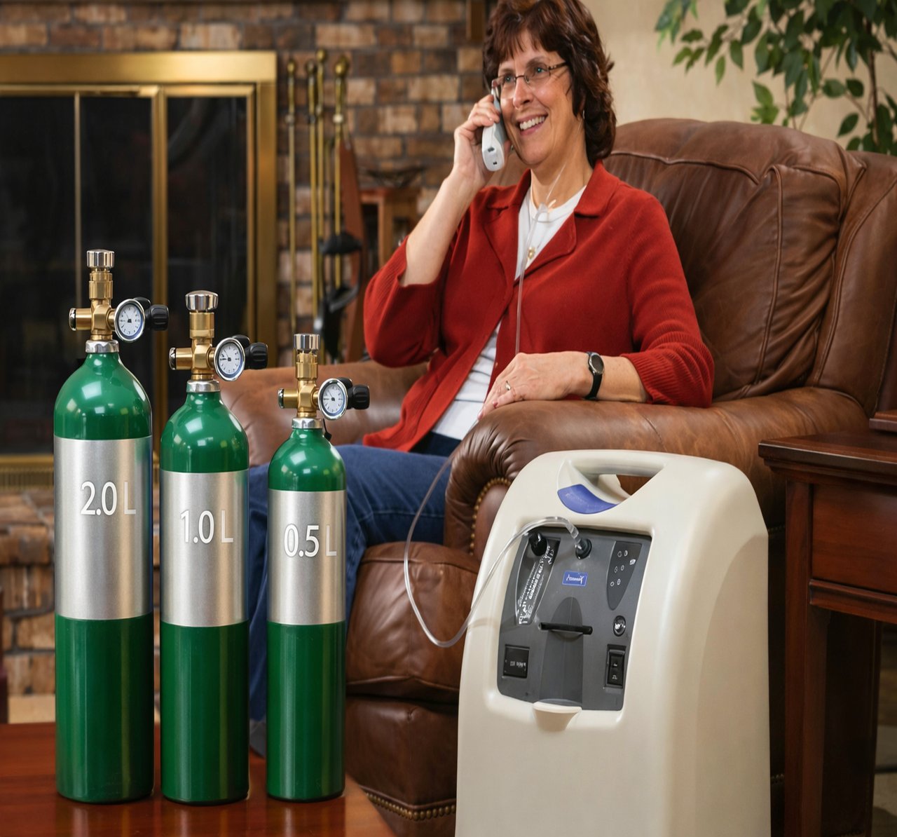 O2 oxygen, cylinders, and home concentrators rental